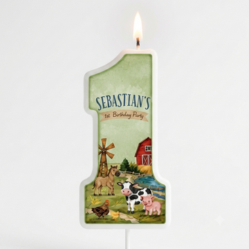 Sebastian's Theme Birthday Number Candle | Return Gift Online
