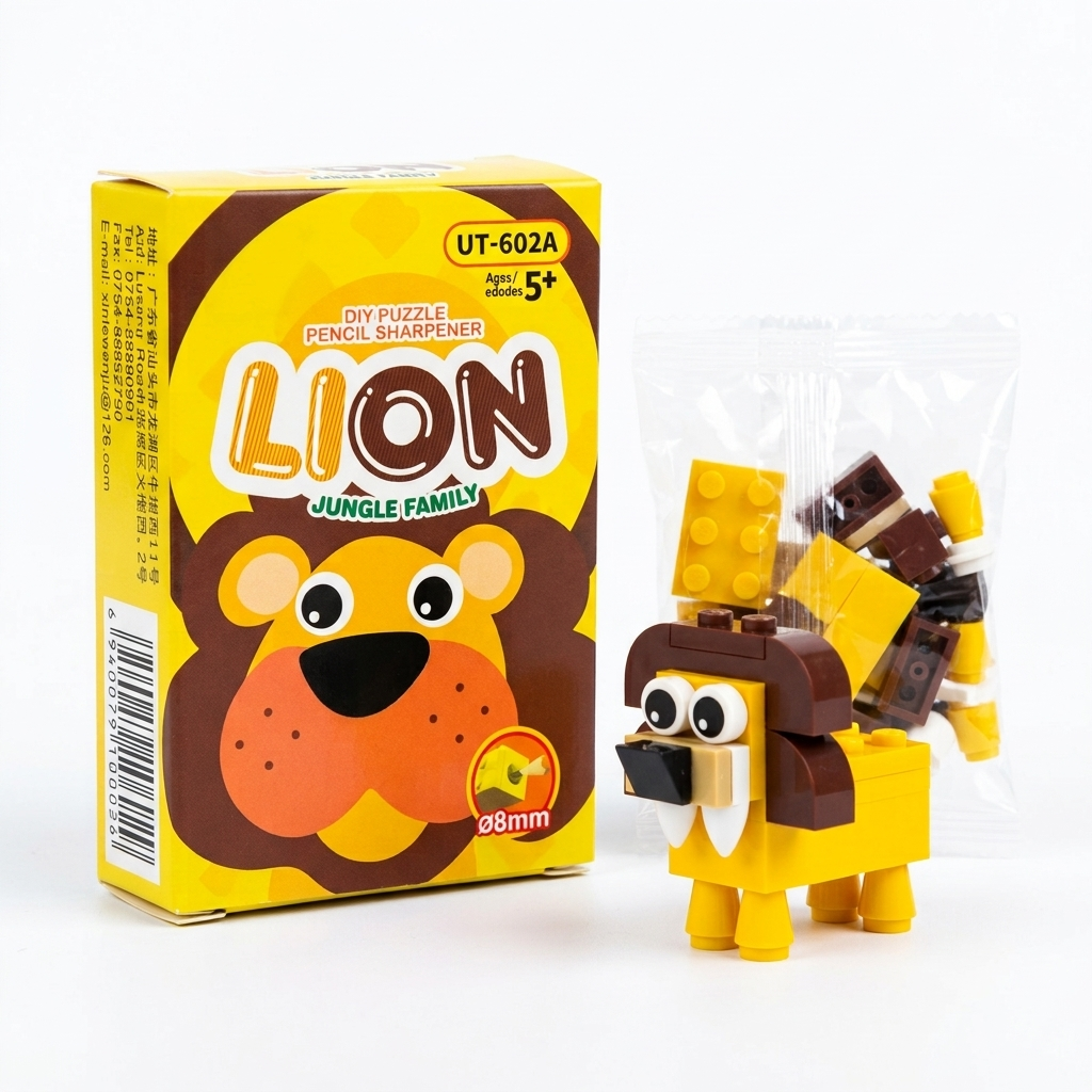 Titepo Lion Jungle Family Puzzle Pencil sharpener (Purple)| Return Gift Online