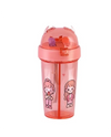 Dual-Drink Bottle with Double Straw Lilac