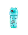 Dual-Drink Bottle with Double Straw Sea Green