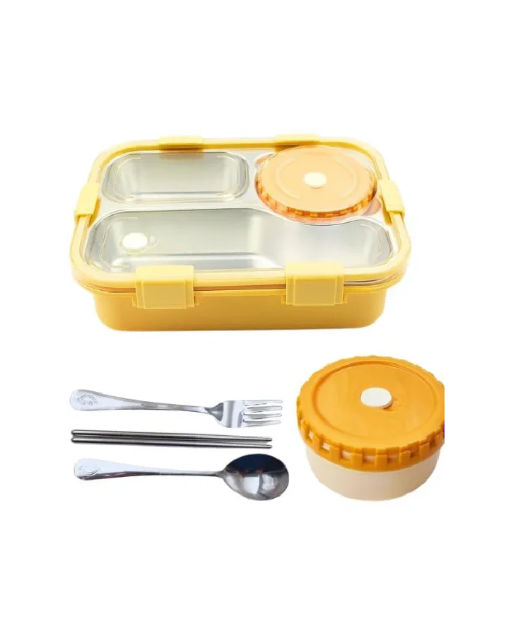 Insulated Bento Lunch Box Yellow
