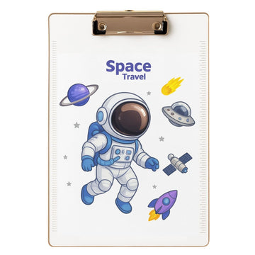 Titepo Transparent Exam Pad, Clipboard - Cute Space Astronaut Design | Return Gift Online