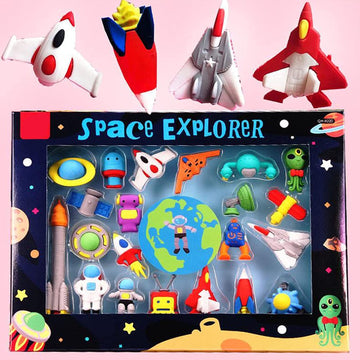 Titepo Space Explorer Erasers for Kids - School Stationary Kit for Kids | Online Return Gift Solution