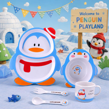 Titepo Kids Crockery Set Tableware (Paddy- The Penguin) | Return Gift Online