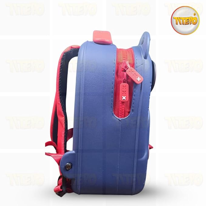 TITEPO Waterproof EVA Cartoon Cute Baby Children Backpack Large Silicone Shoulder Kids School Bag Blue