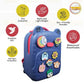 TITEPO Waterproof EVA Cartoon Cute Baby Children Backpack Large Silicone Shoulder Kids School Bag Blue