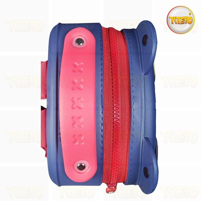 TITEPO Waterproof EVA Cartoon Cute Baby Children Backpack Large Silicone Shoulder Kids School Bag Blue