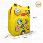 TITEPO Waterproof EVA Cartoon Cute Baby Children Backpack Large Silicone Shoulder Kids School Bag Yellow