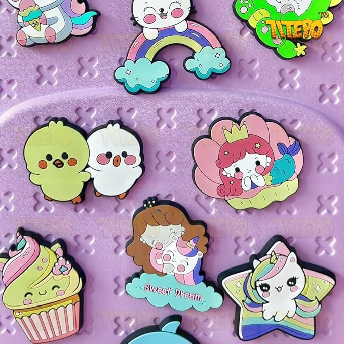 TITEPO Waterproof EVA Cartoon Cute Baby Children Backpack Large Silicone Shoulder Kids School Bag Purple