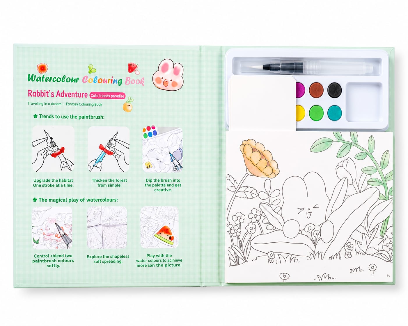 TITEPO Watercolor Painting Book Set for Kids