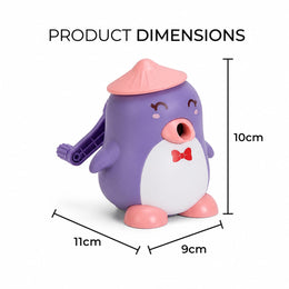 Titepo Penguin Shaped Table Pencil Sharpener Purple