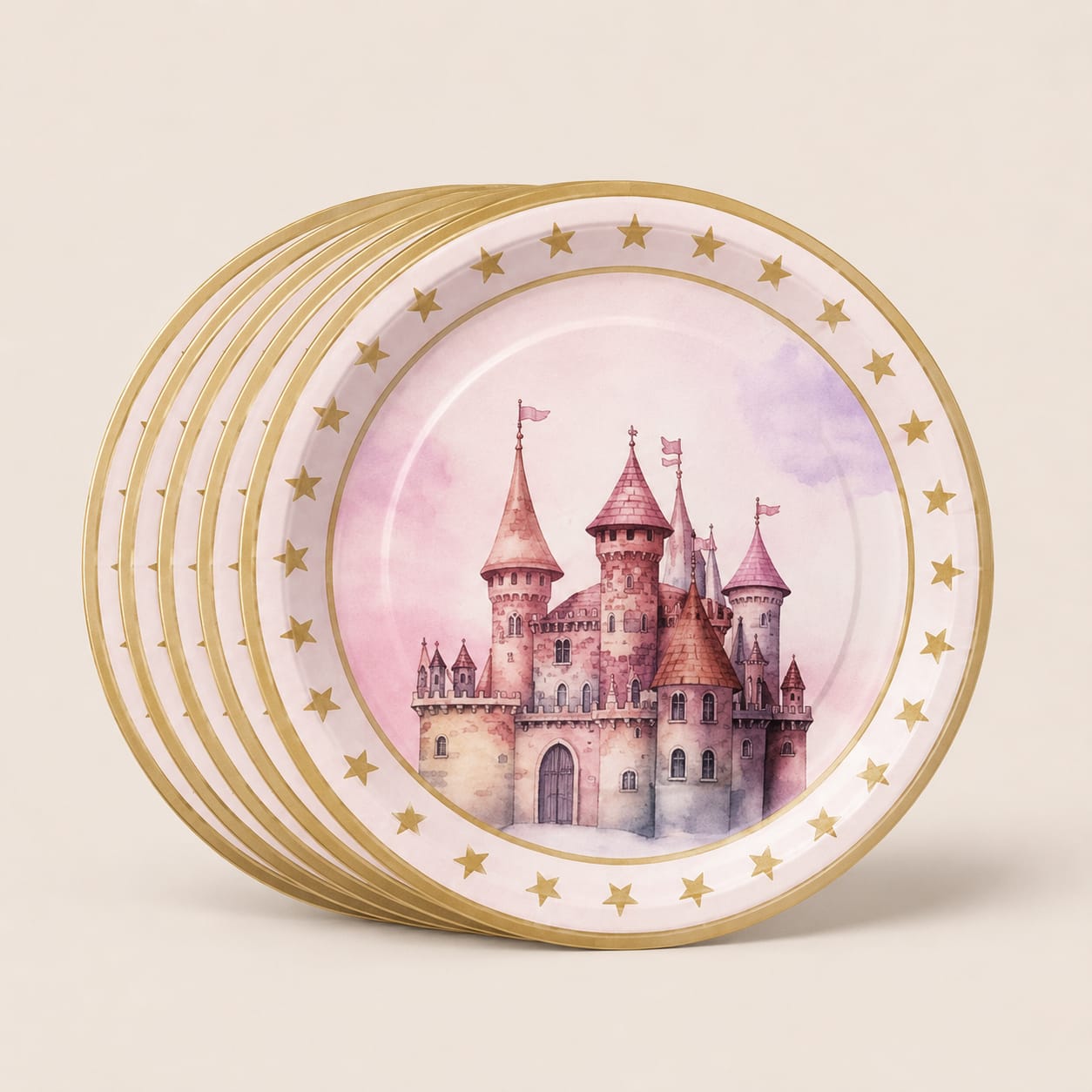 24 Olivia Theme Party Plates | Return Gift Online