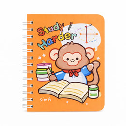 Titepo Cute Monkey Happy Life Spiral Notebook | Online Return Gift Solution