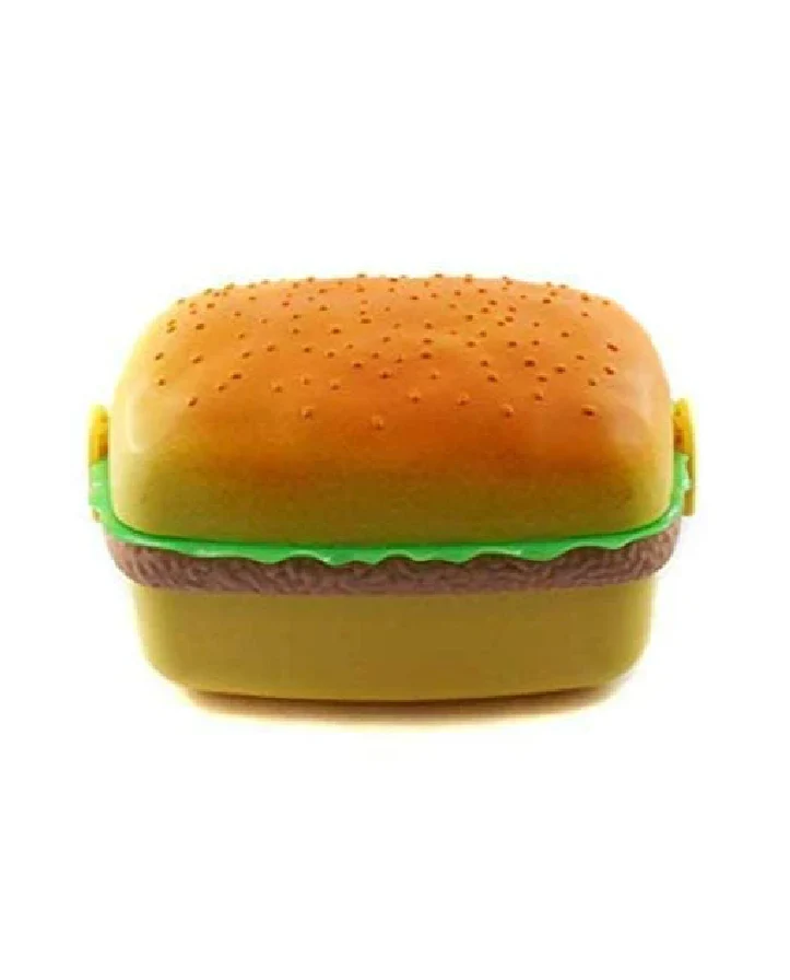 Burger Lunch Box with Spoon Fun Design