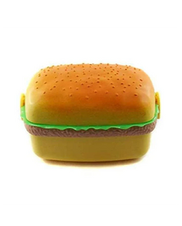 Burger Lunch Box with Spoon Fun Design