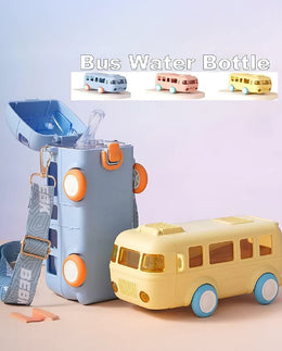 Titepo Bus Straw Water Bottle Pink | Return Gift Online