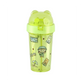 Dual-Drink Bottle with Double Straw Lime Green