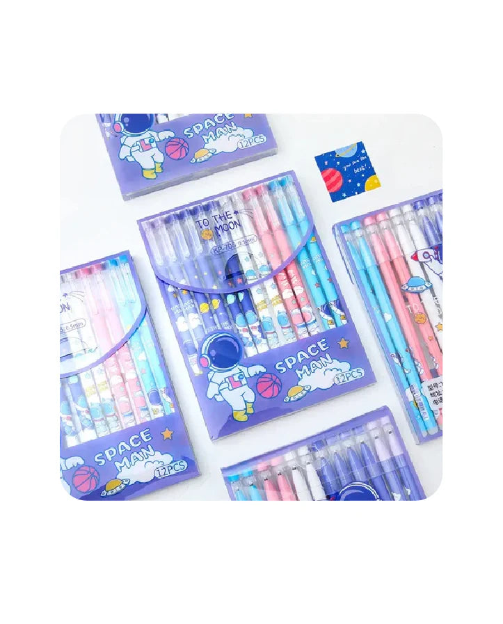 Titepo Erasable Gel Pen Set Astronaut Theme