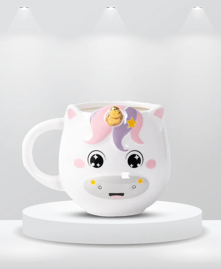 Fancy Ceramic Mug with Handle