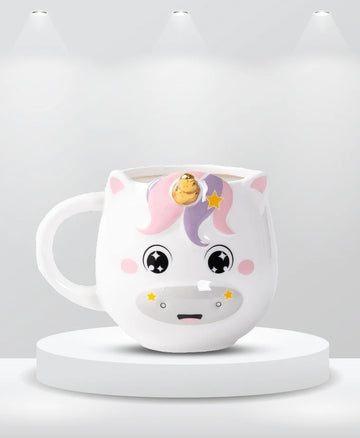 Fancy Ceramic Mug with Handle