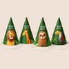 12 Teddy's Jungle Party theme Caps | Return Gift Online