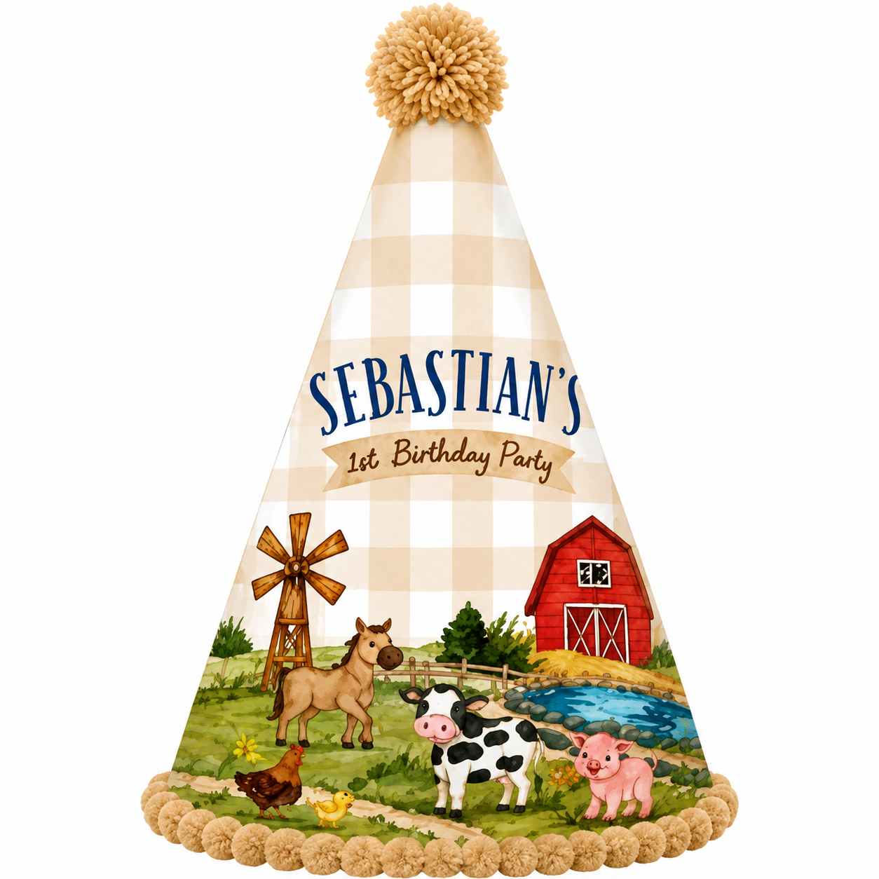Sebastian's Theme Birthday Cap | Return Gift Online
