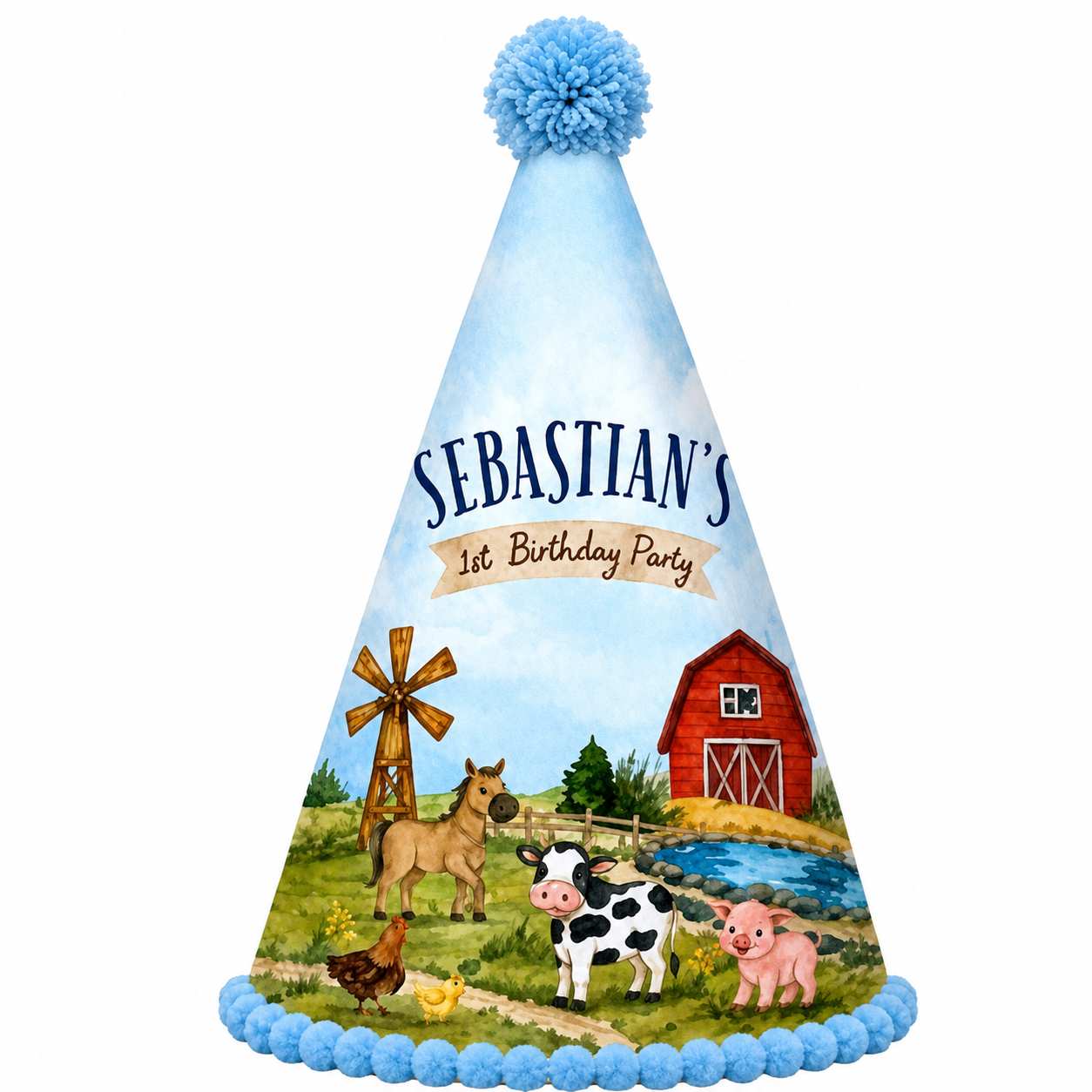 Sebastian's Theme Birthday Cap | Return Gift Online