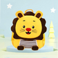 Titepo Funny Lion Mini Toddler Backpack Yellow