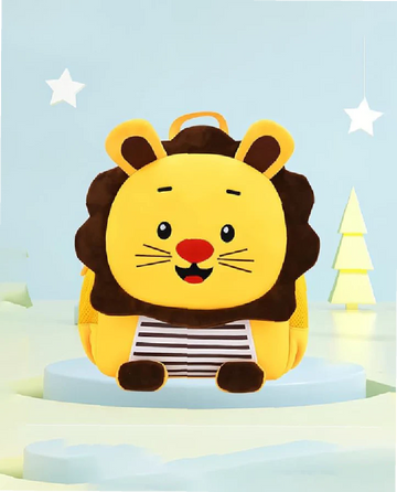 Titepo Funny Lion Mini Toddler Backpack Yellow
