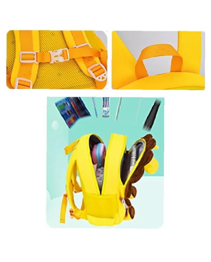 Titepo Funny Lion Mini Toddler Backpack Yellow