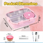 Titepo Insulated Bento Lunch Box Pink