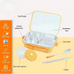 Titepo Insulated Bento Lunch Box Yellow