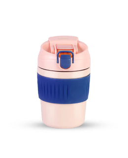 Insulated Coffee Travel Cup Peaches Pink