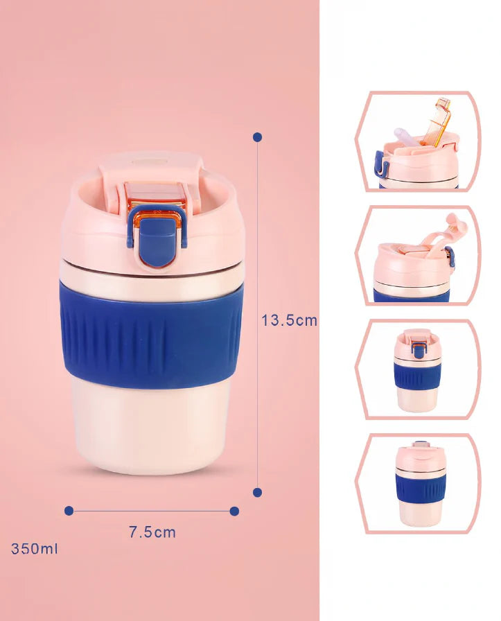 Titepo Insulated Coffee Travel Cup Peaches Pink
