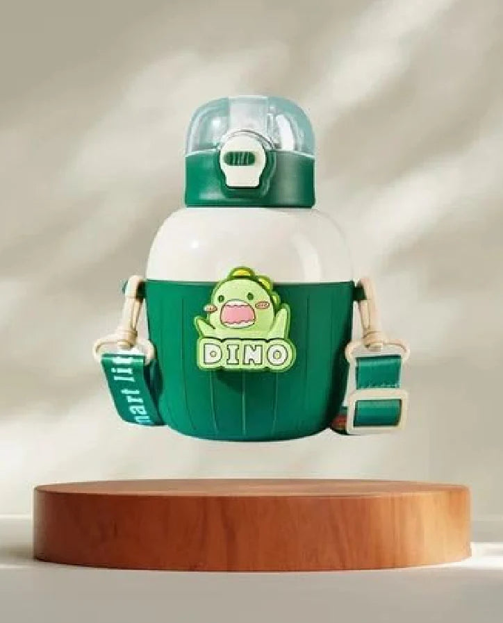 Titepo Insulated Stainless Steel Water Bottle Green Dino