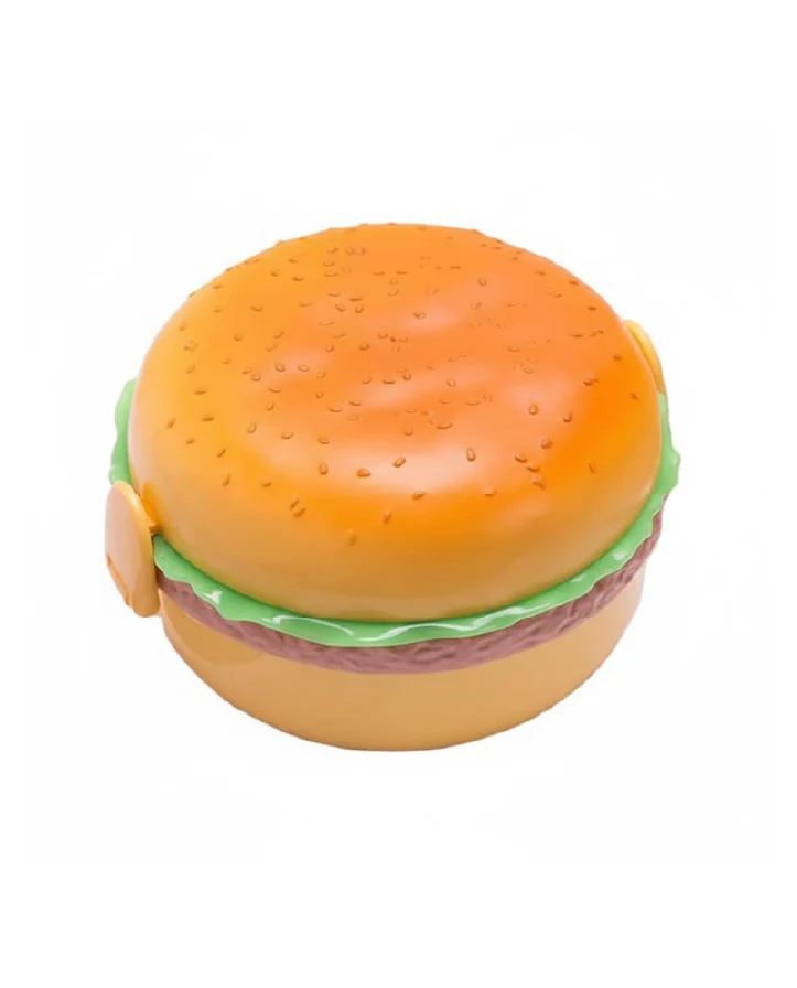 Leak-Proof Burger Shape Lunch Box Fun Design