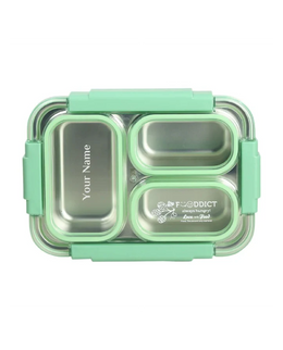Leak-Proof Lunch Box with Cutlery Green