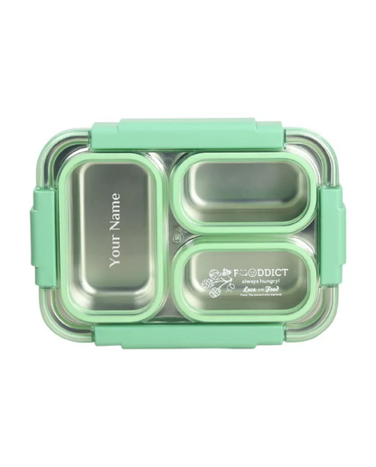 Leak-Proof Lunch Box with Cutlery Green