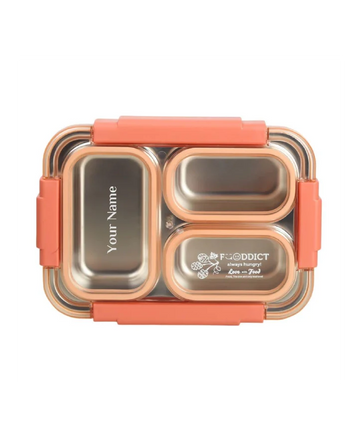 Leak-Proof Lunch Box with Cutlery Orange