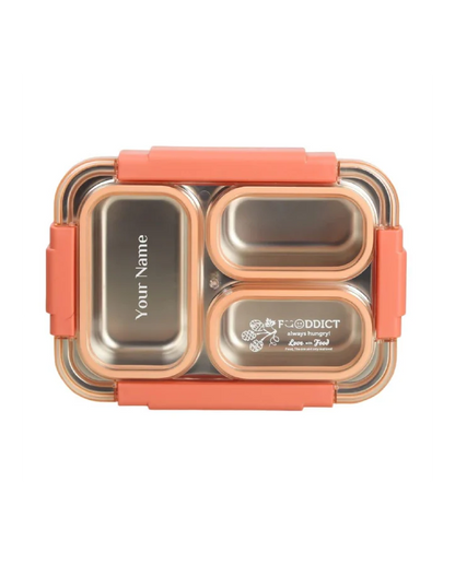 Leak-Proof Lunch Box with Cutlery Orange