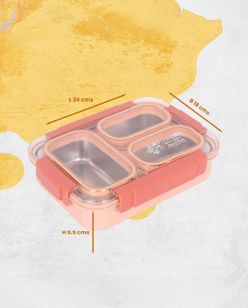 Titepo Leak-Proof Lunch Box with Cutlery Orange