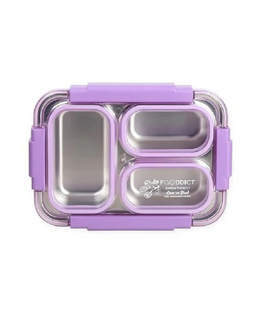 Leak-Proof Lunch Box with Cutlery Purple