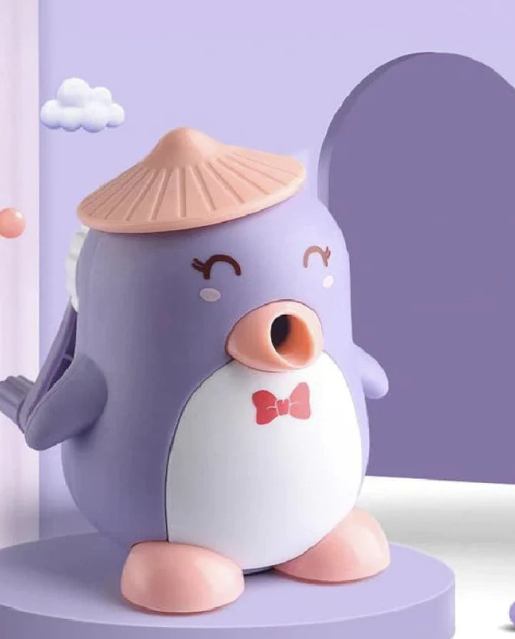 Titepo Penguin Shaped Table Pencil Sharpener Purple