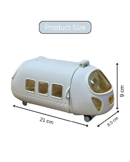 Titepo Plane Water Bottle with Straw White | Return Gift Online