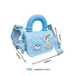 Titepo Silicone Kids Sling Bag with 3D Badges Blue