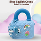 Titepo Silicone Kids Sling Bag with 3D Badges Blue