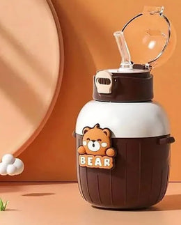 Titepo Stainless Steel Insulated Travel Mug with Straw Brown