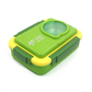 Steel Bento Lunch Box Green, 6-Compartment