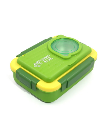 Steel Bento Lunch Box Green, 6-Compartment