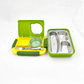 Titepo Steel Bento Lunch Box Green, 6-Compartment